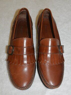 Bass | Shoes | Brown Suede Slipon Loafers With Rubber Sole  display picture 1